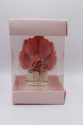 Ternura de Luz — vela aromática em caixa decorativa transparente, vista frontal