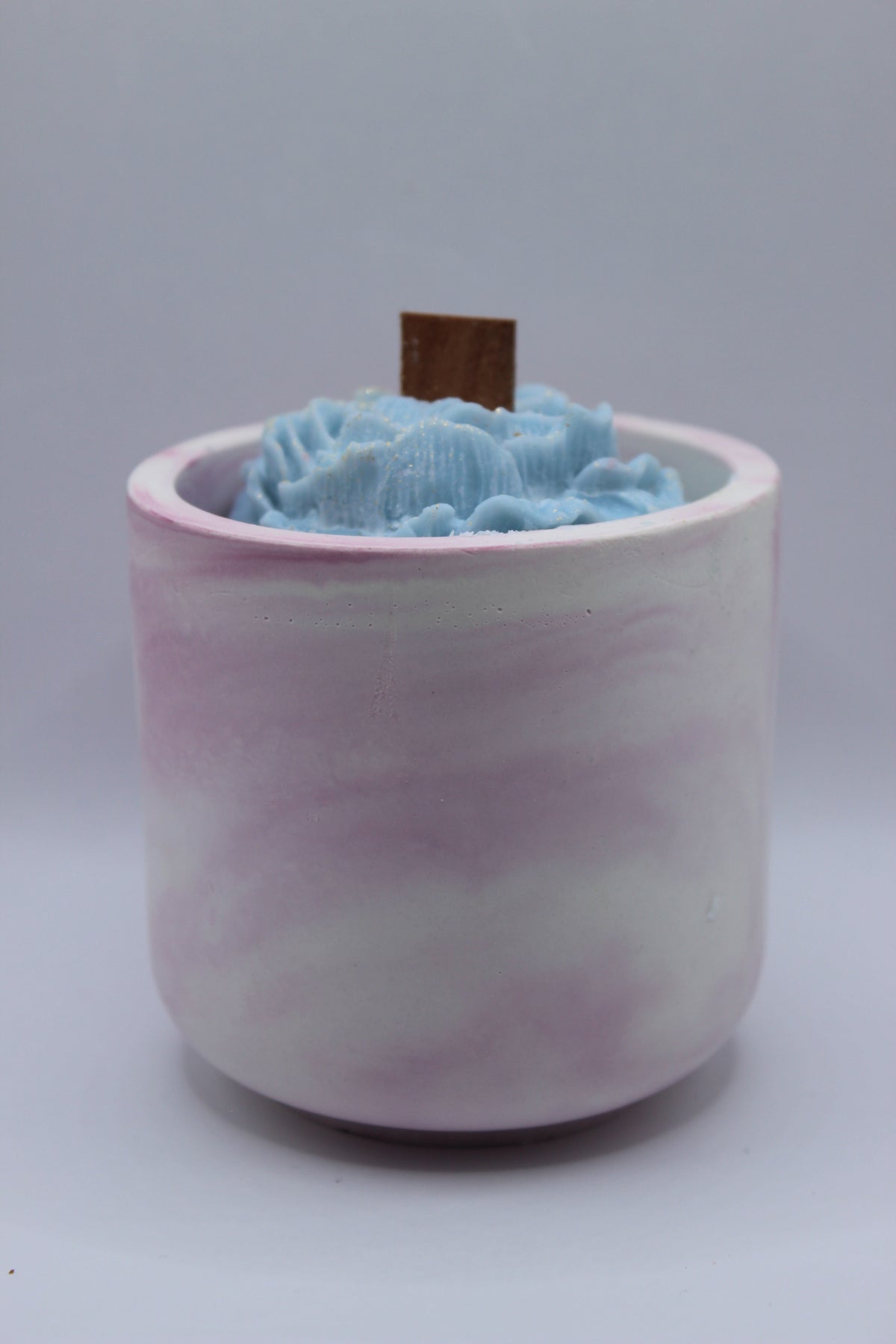 Vela Aromática em Base de Gesso vista frontal