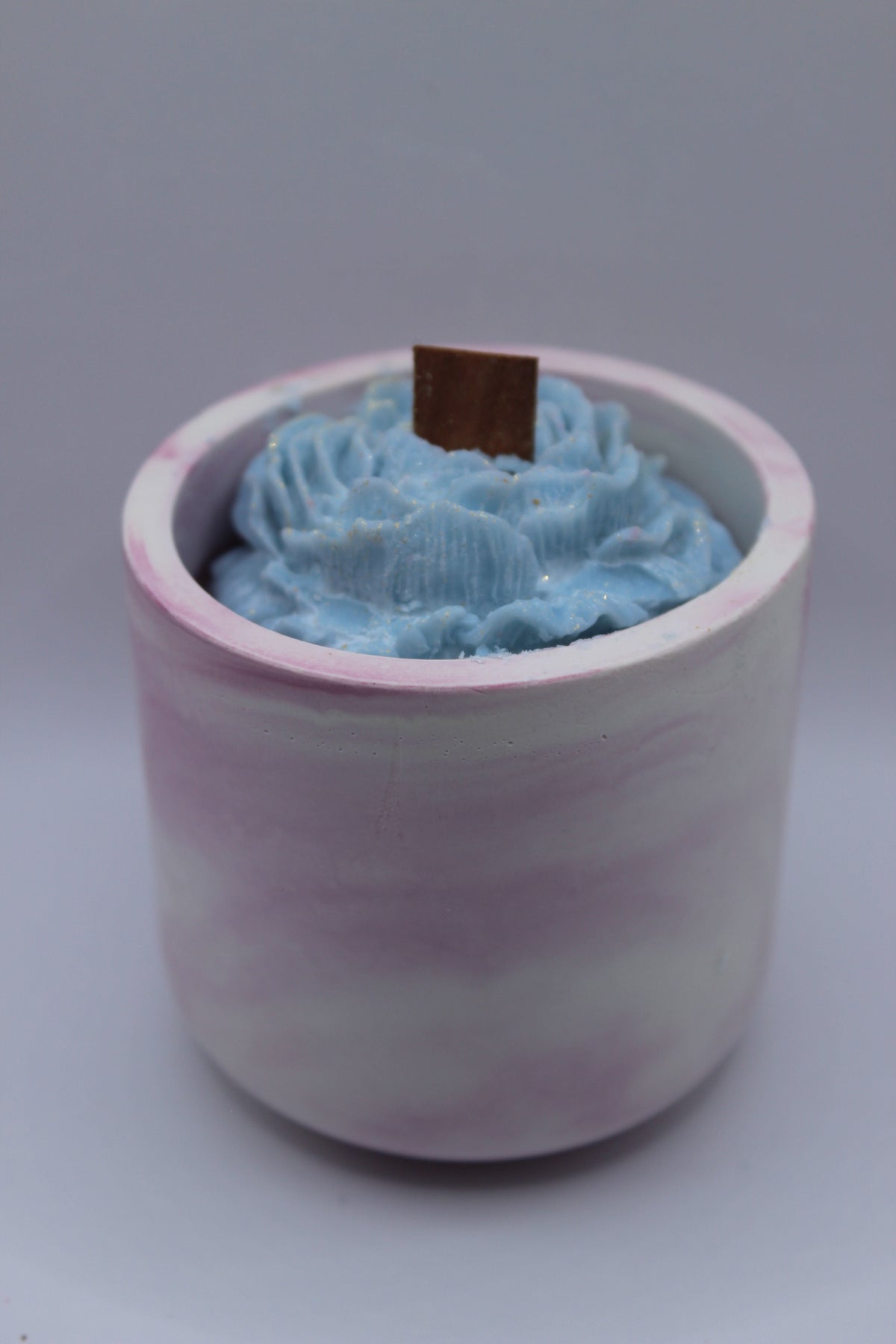 Vela Aromática em Base de Gesso vista superior
