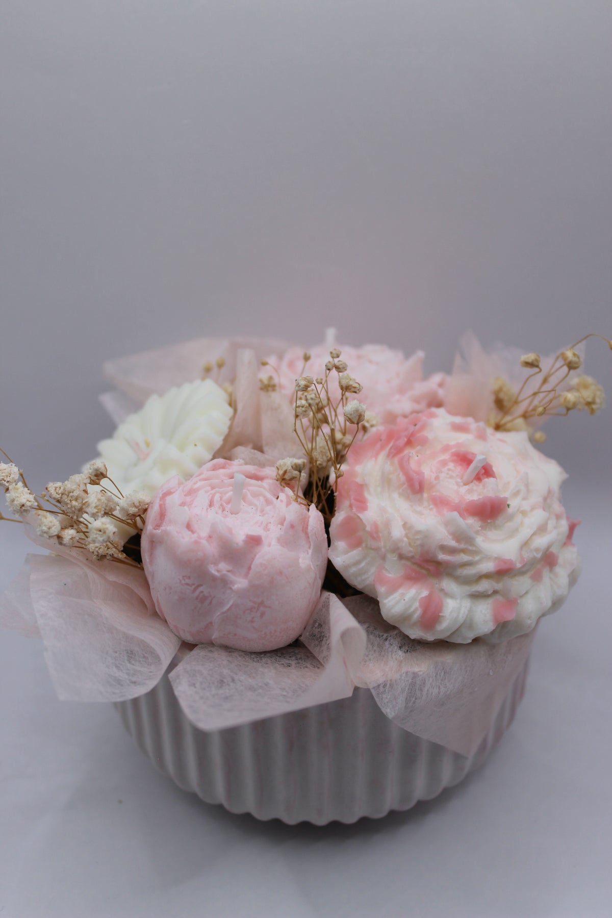 Bouquet Floral em Base de Gesso