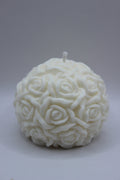 Esfera Flora em branco – vista frontal
