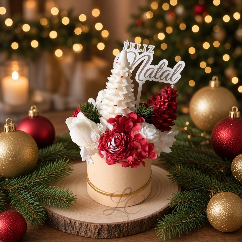 Magia do Natal Iluminada (Dourado)